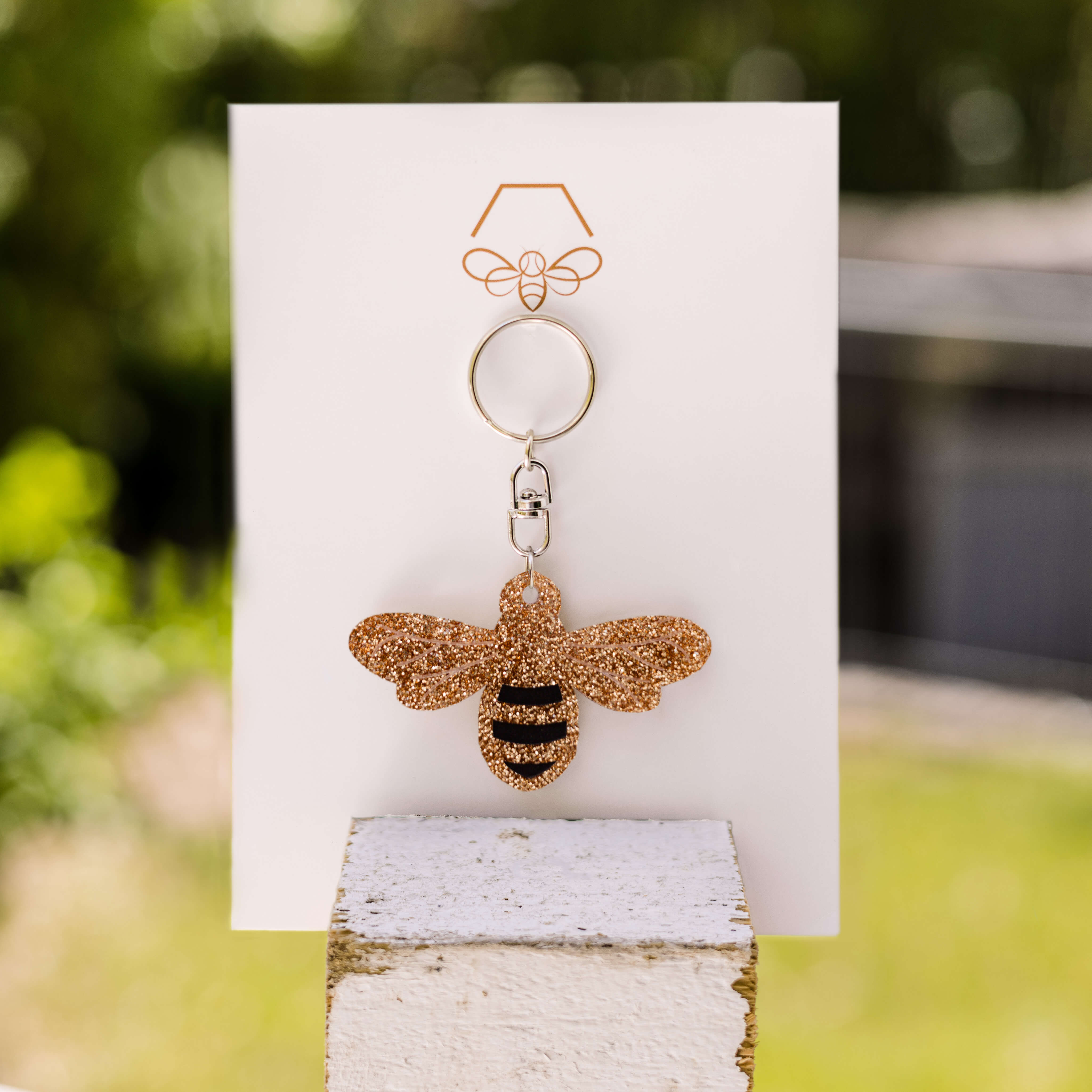 Bee Bling Keyring - Stylish & Shimmery Key Accessory