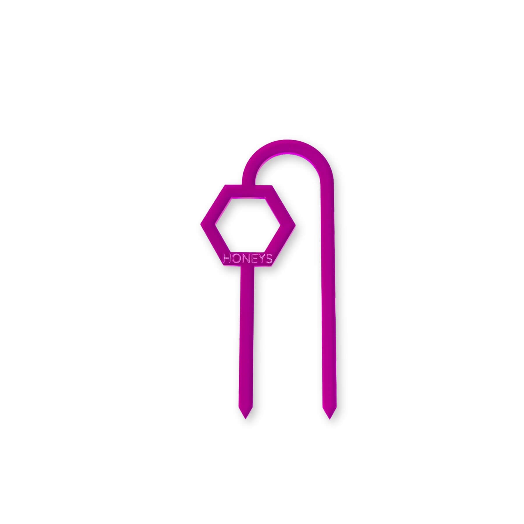 Buzzy Bee Plant Propagation Trellis in Frosted Magenta Acrylic flat lay