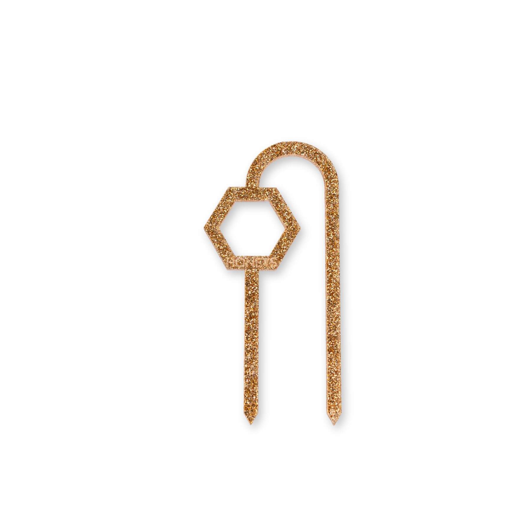 Buzzy Bee Plant Propagation Trellis in Rose Gold Glitter Acrylic flat lay