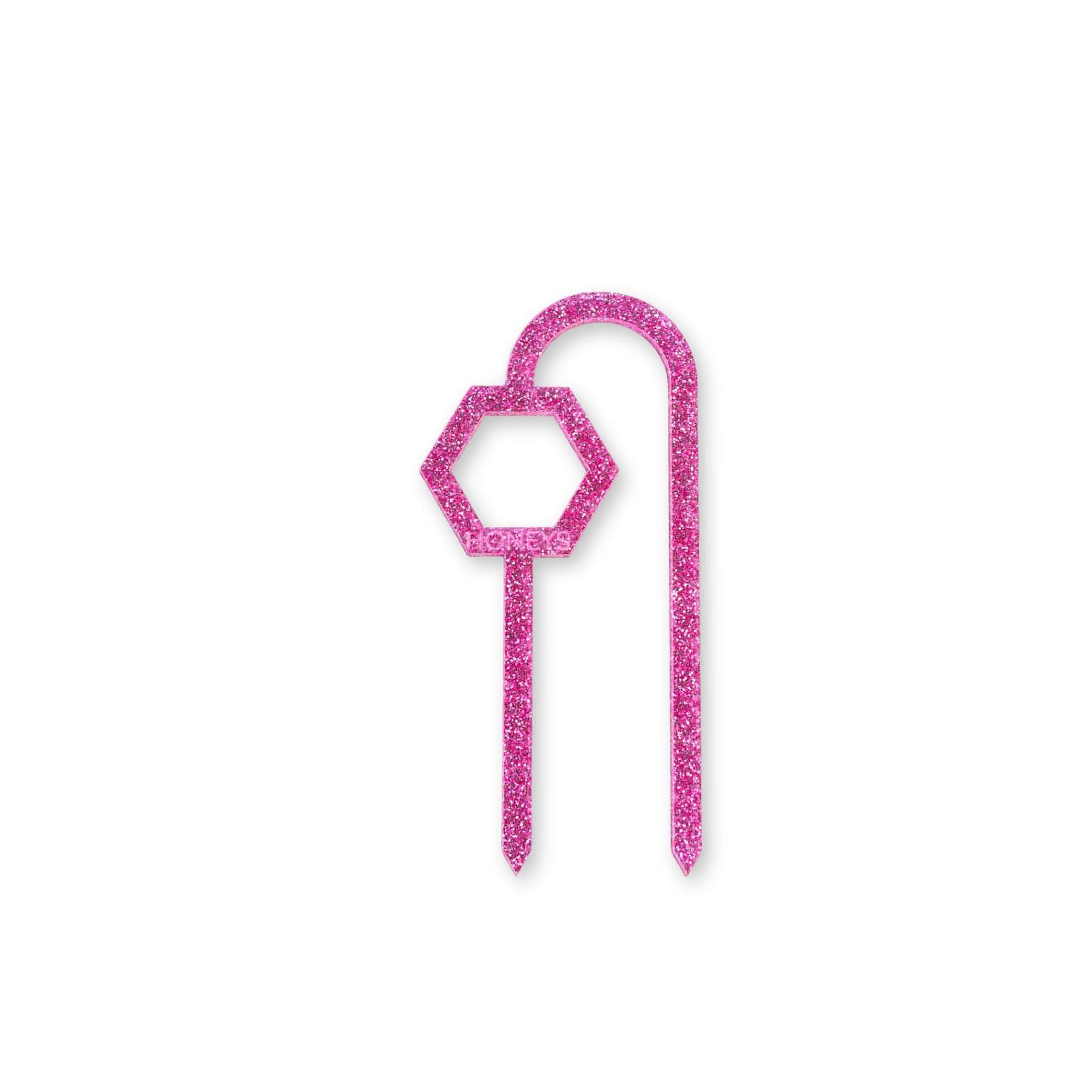 Buzzy Bee Plant Propagation Trellis in Pink Glitter Acrylic flat lay