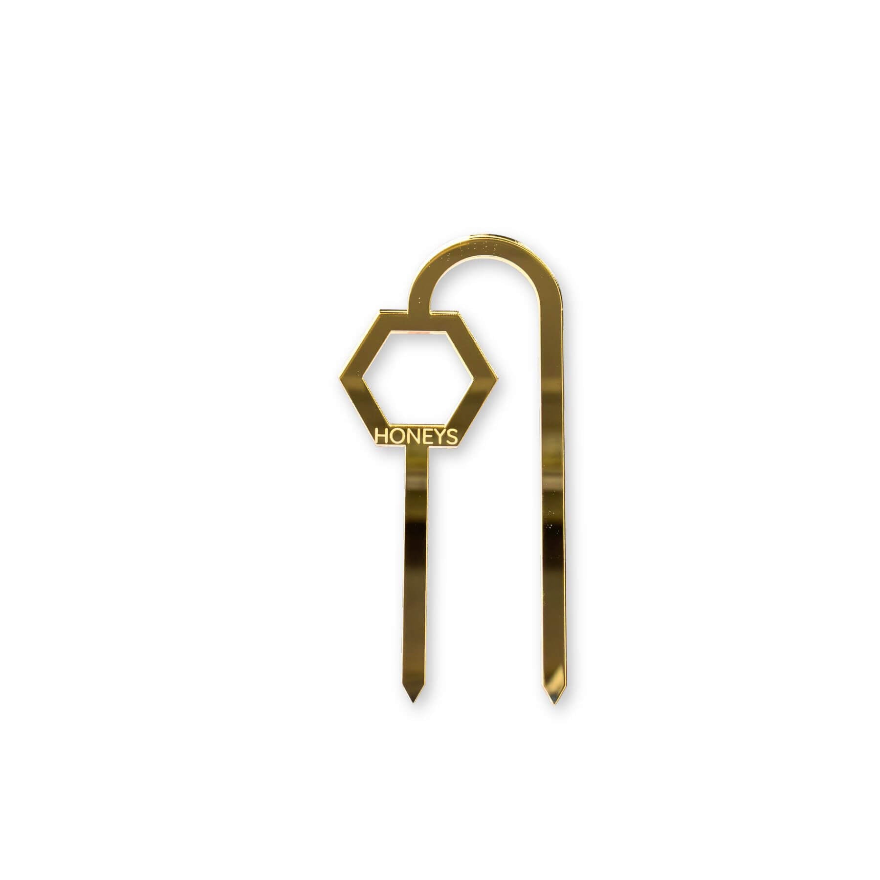 Buzzy Bee Plant Propagation Trellis in Gold Mirror Acrylic flat lay