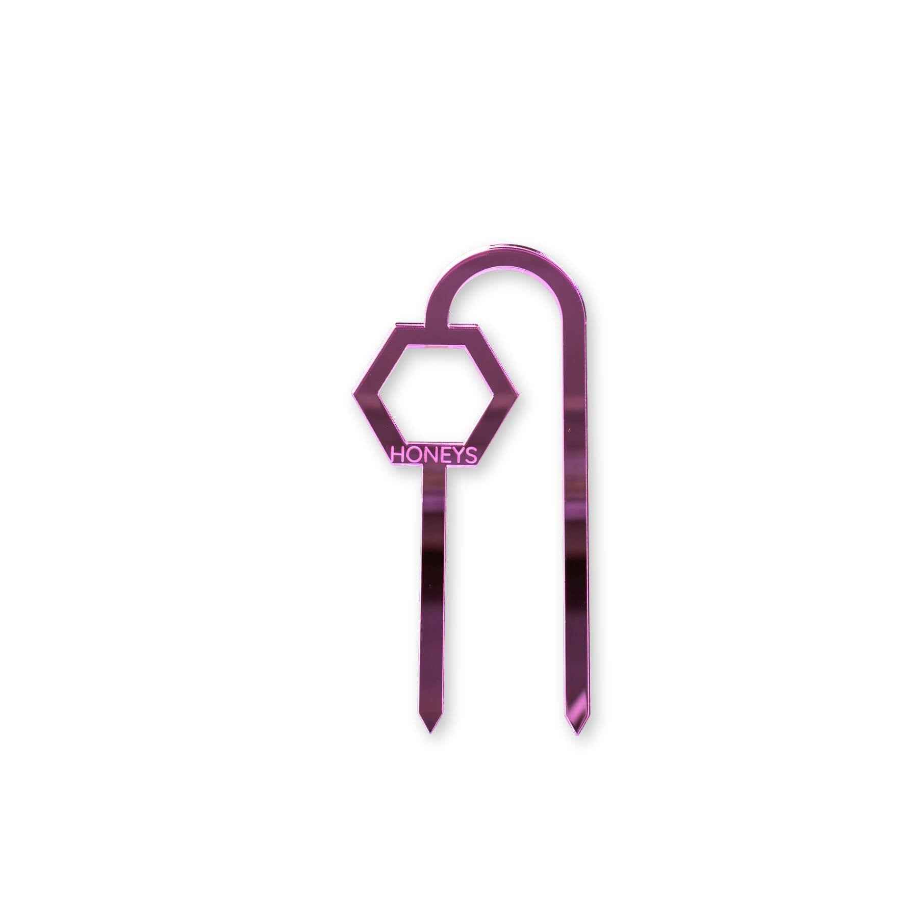 Buzzy Bee Plant Propagation Trellis in Pink Mirror Acrylic flat lay