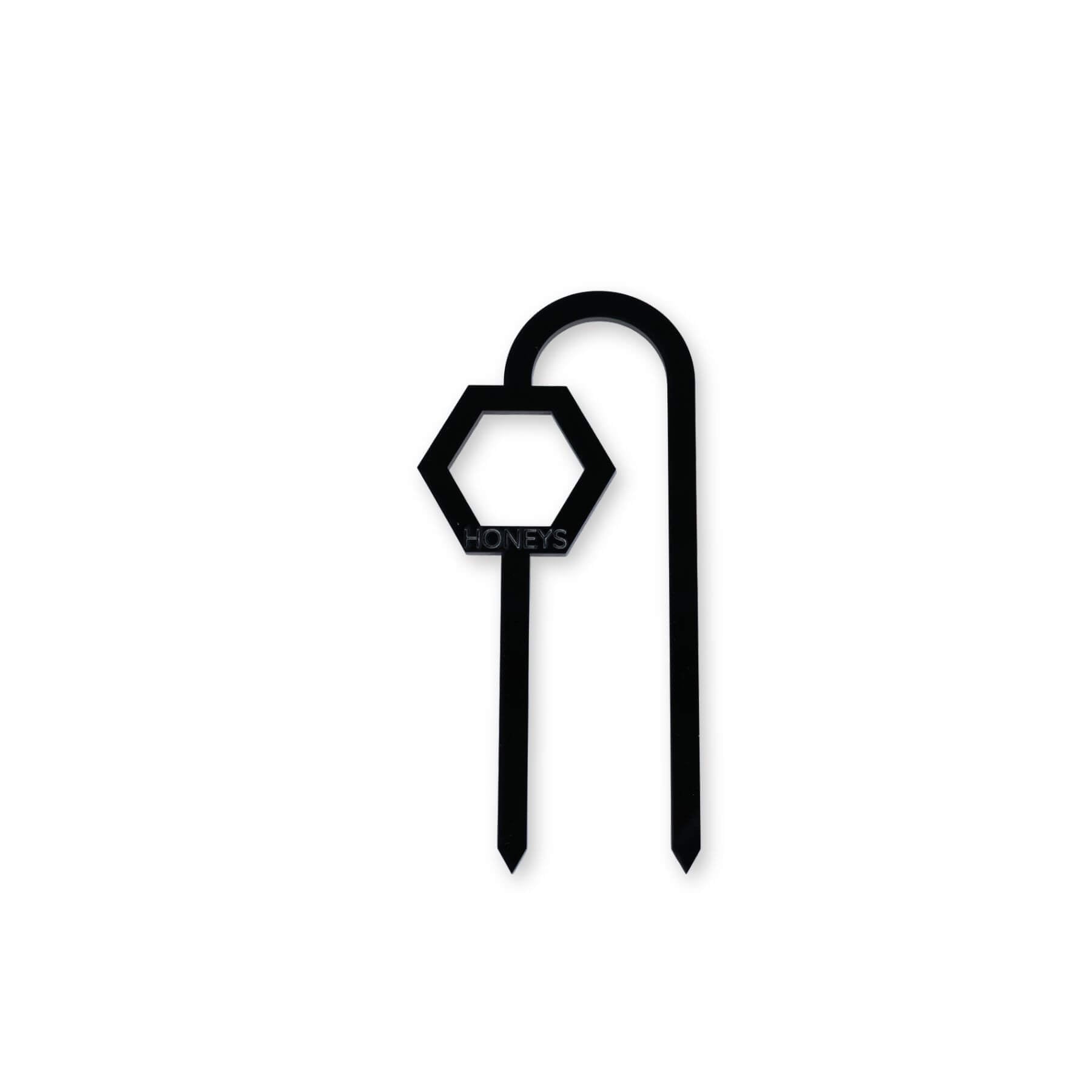 Buzzy Bee Plant Propagation Trellis in Black Acrylic flat lay