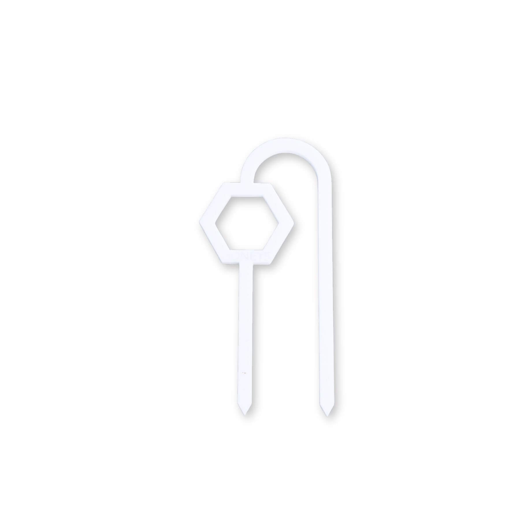 Buzzy Bee Plant Propagation Trellis in White Acrylic flat lay