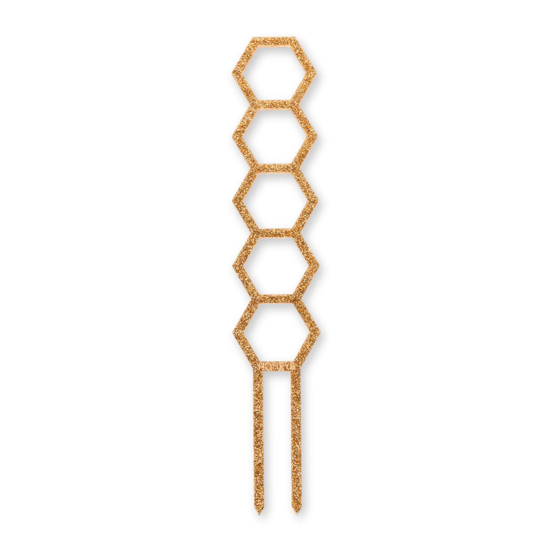 Hockings Minimalist Trellis in Rose Gold Glitter Acrylic flat lay