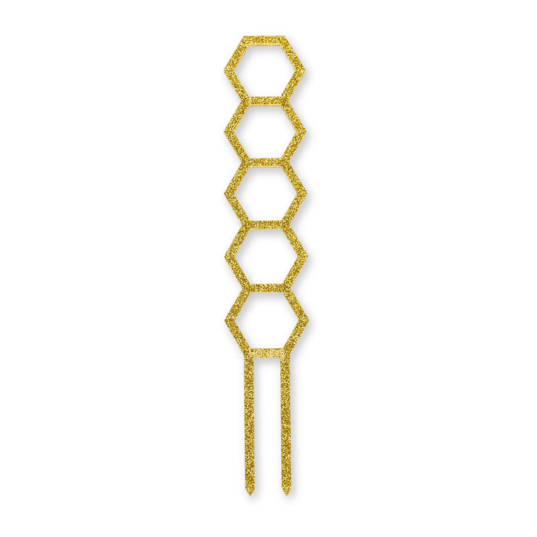 Hockings Minimalist Trellis in Gold Glitter Acrylic flat lay