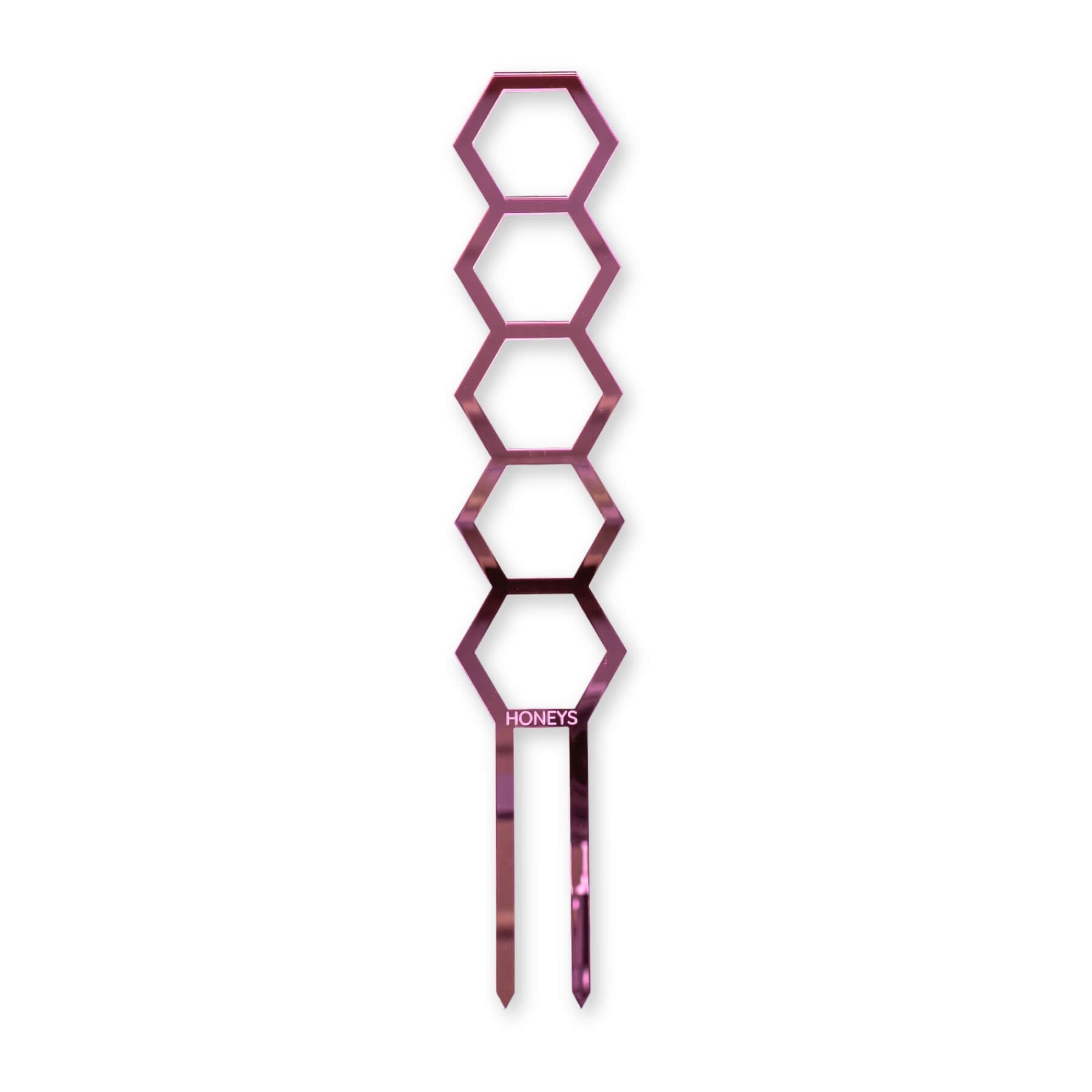 Hockings Minimalist Trellis in Pink Mirror Acrylic flat lay