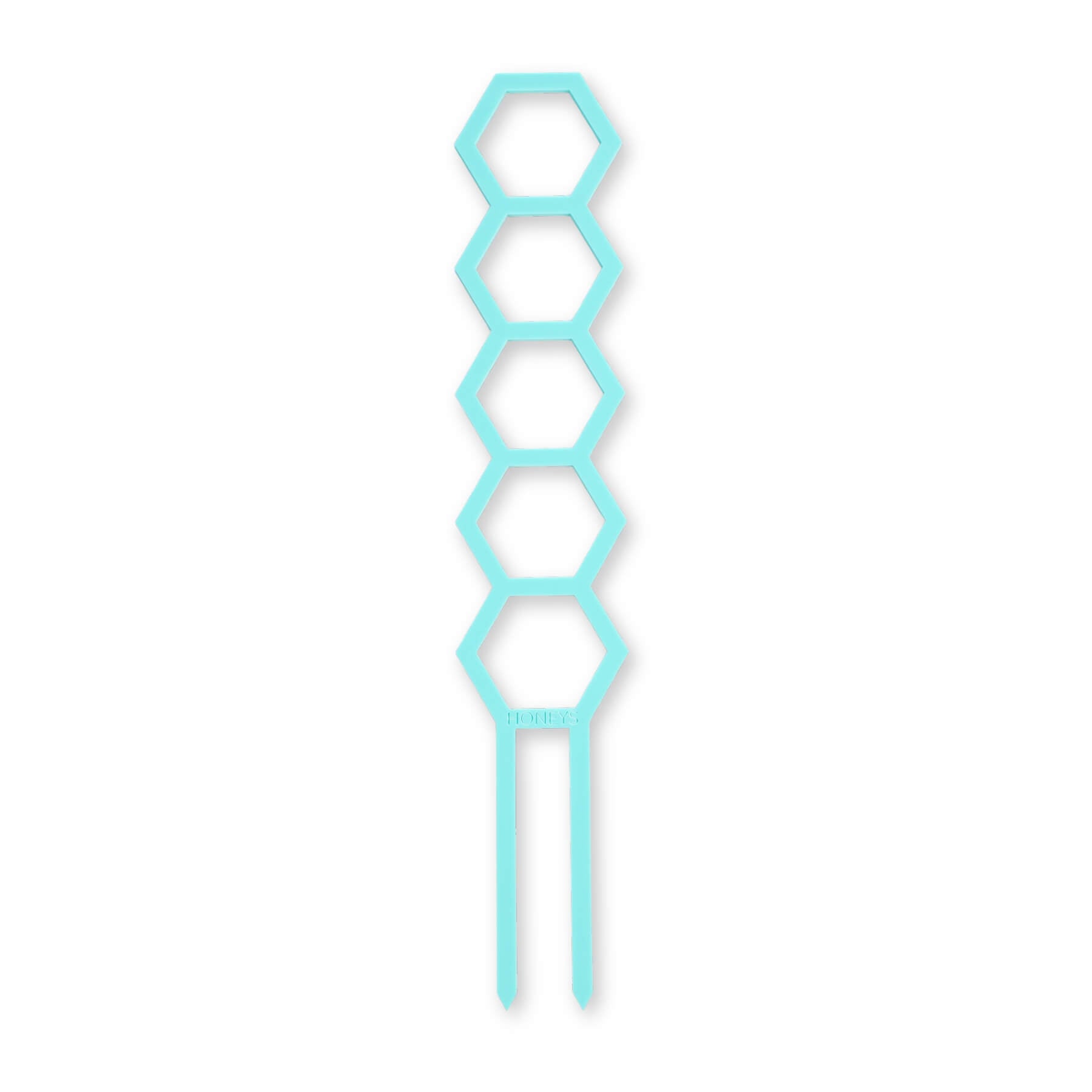 Hockings Minimalist Trellis in Teal Acrylic flat lay