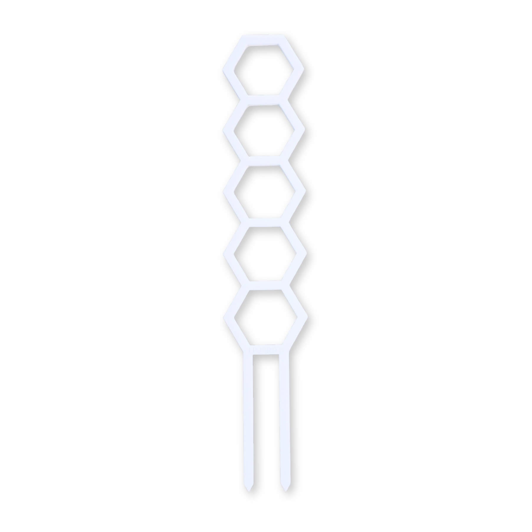Hockings Minimalist Trellis in White Acrylic flat lay