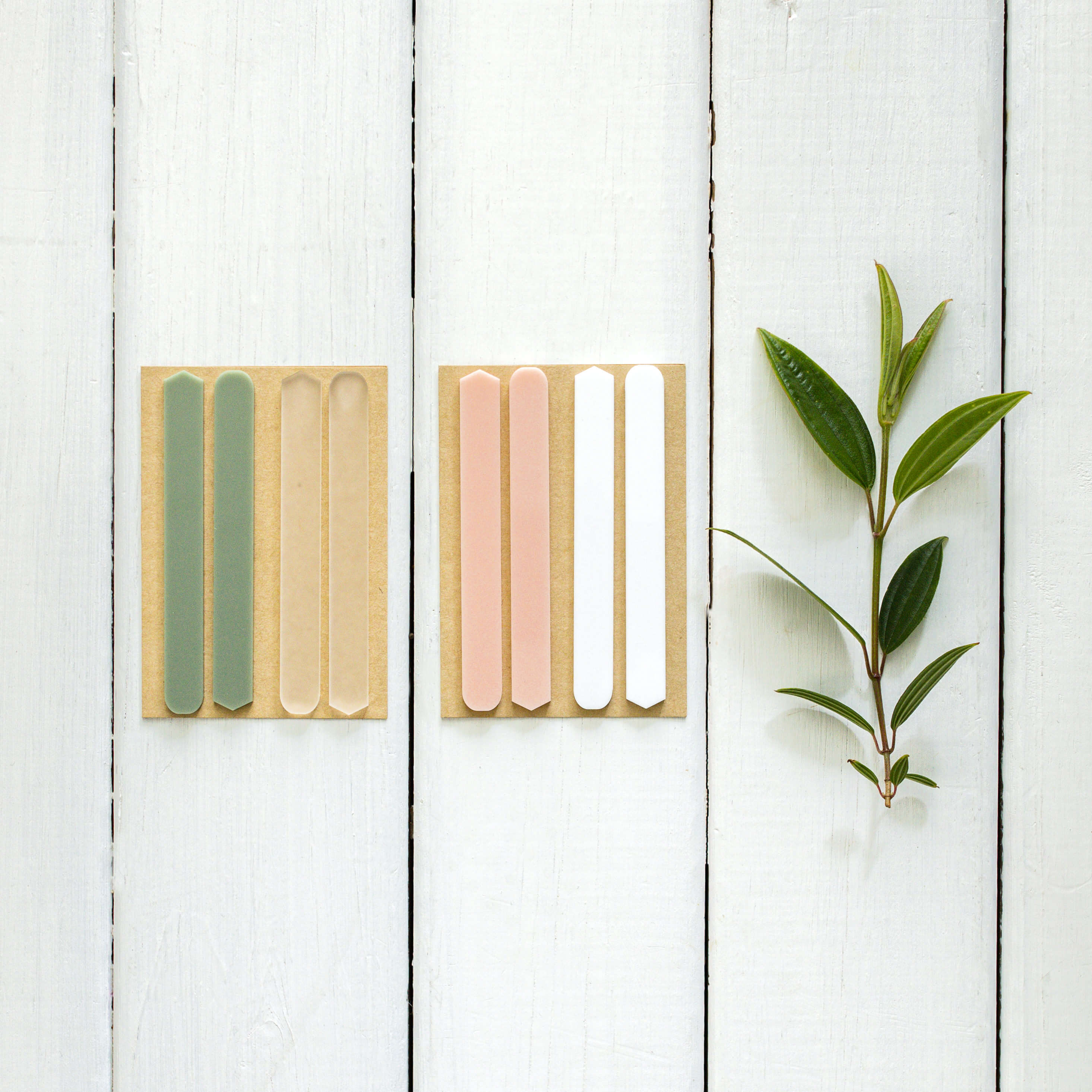 Plant labels, set of 8, minimalist name tags for pots, durable indoor and outdoor use