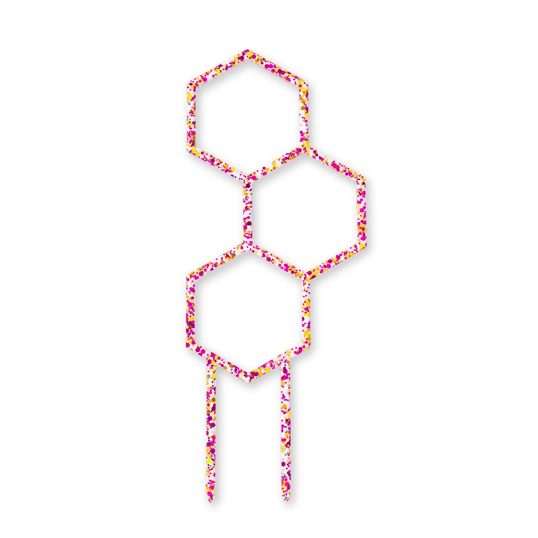 Pollen – Mid sized Leaf Plant Support with Hexagon Openings