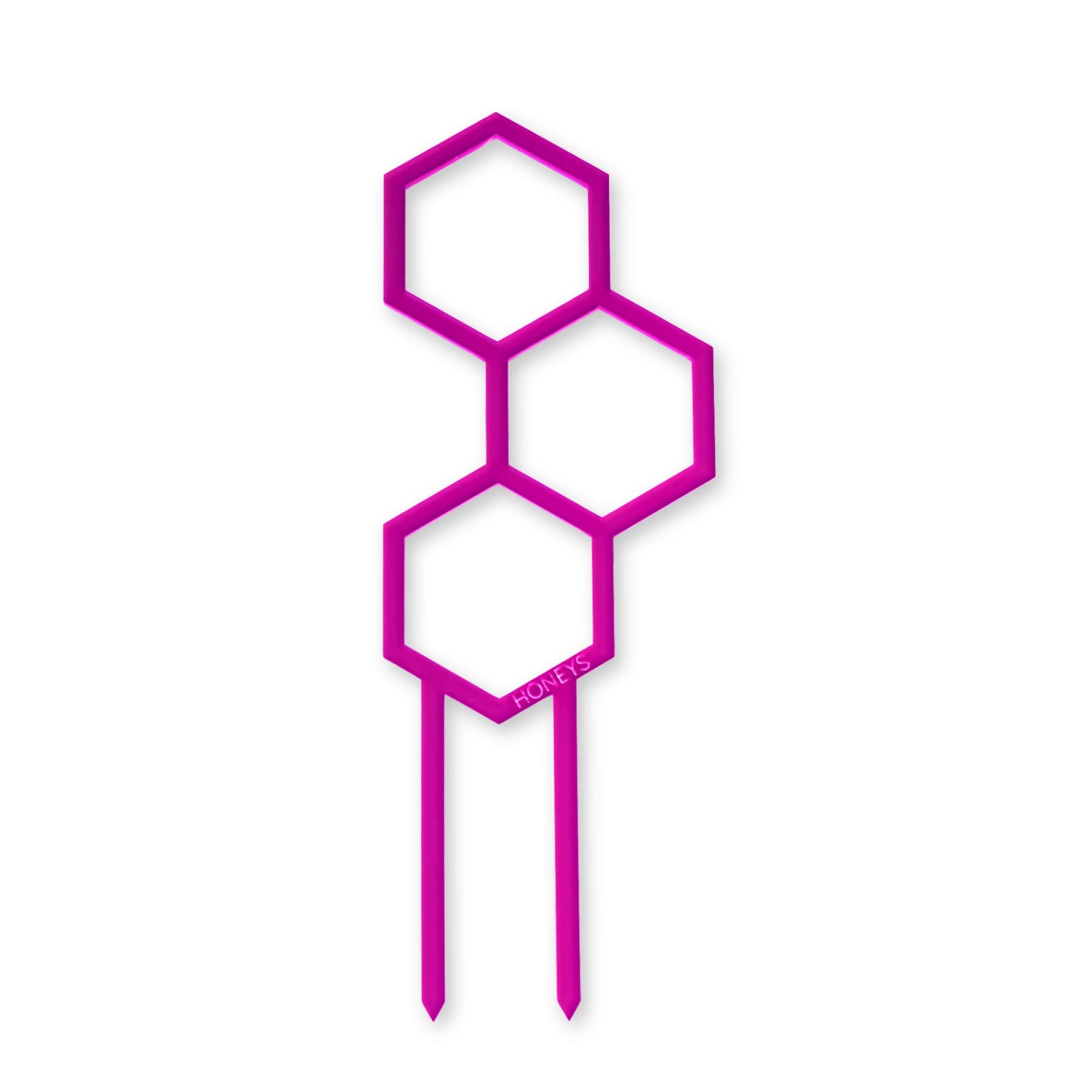 Mini Pollen Plant Propagation Trellis in Frosted Magenta Acrylic flat lay