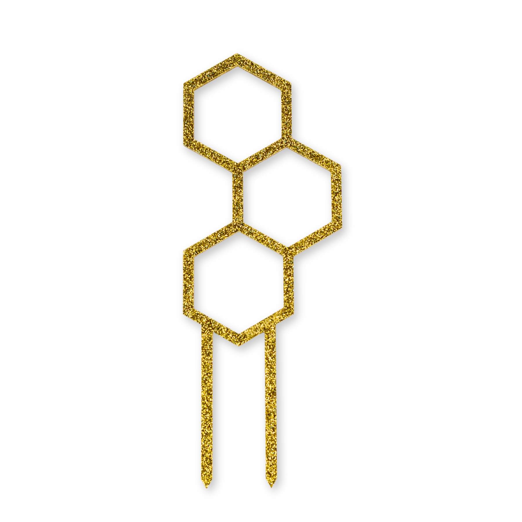 Mini Pollen Plant Propagation Trellis in Gold Glitter Acrylic flat lay