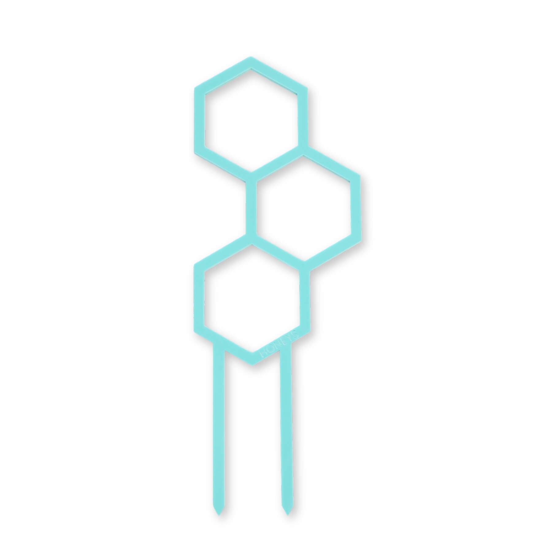 Mini Pollen Plant Propagation Trellis in Teal Acrylic flat lay