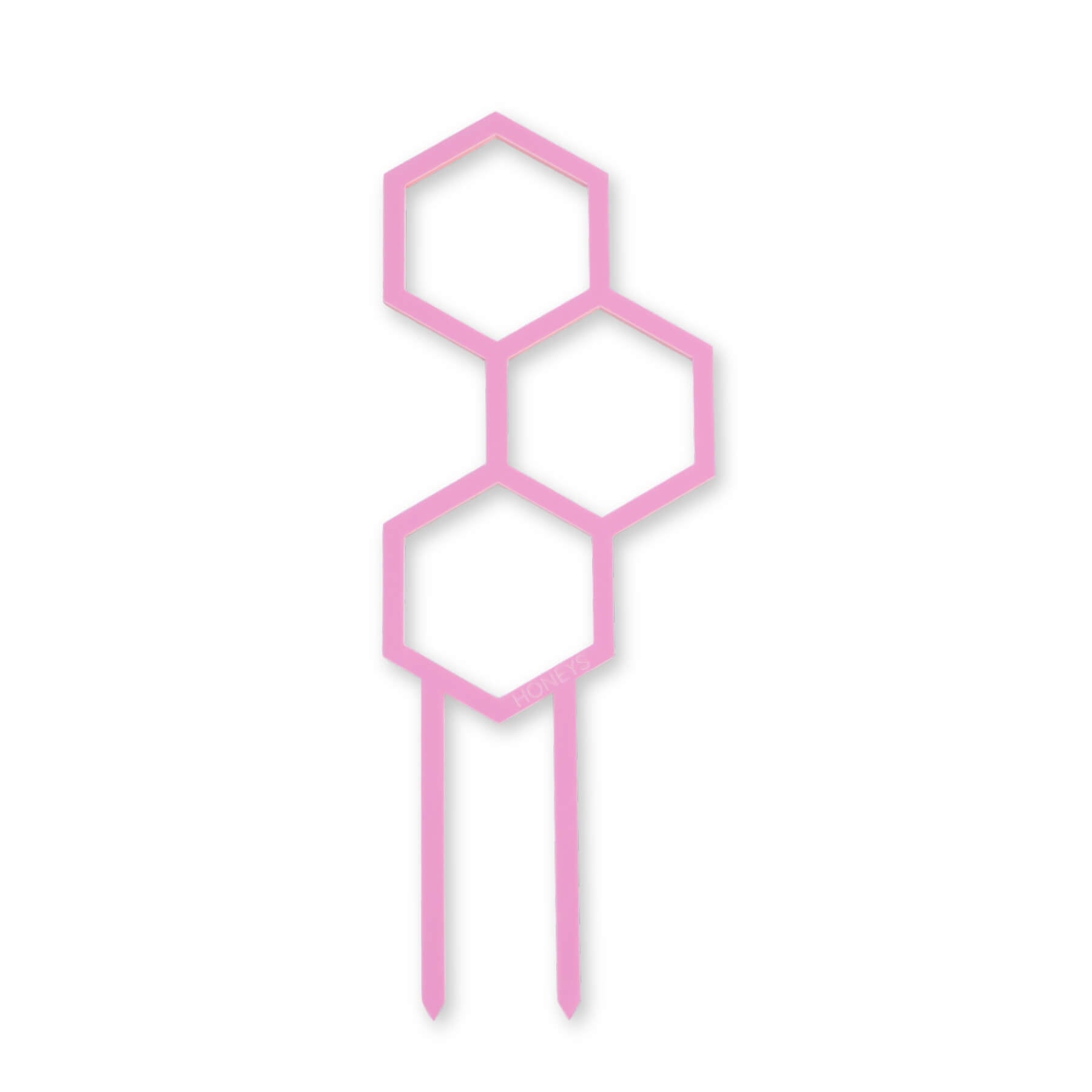 Mini Pollen Plant Propagation Trellis in Pastel Pink Acrylic flat lay