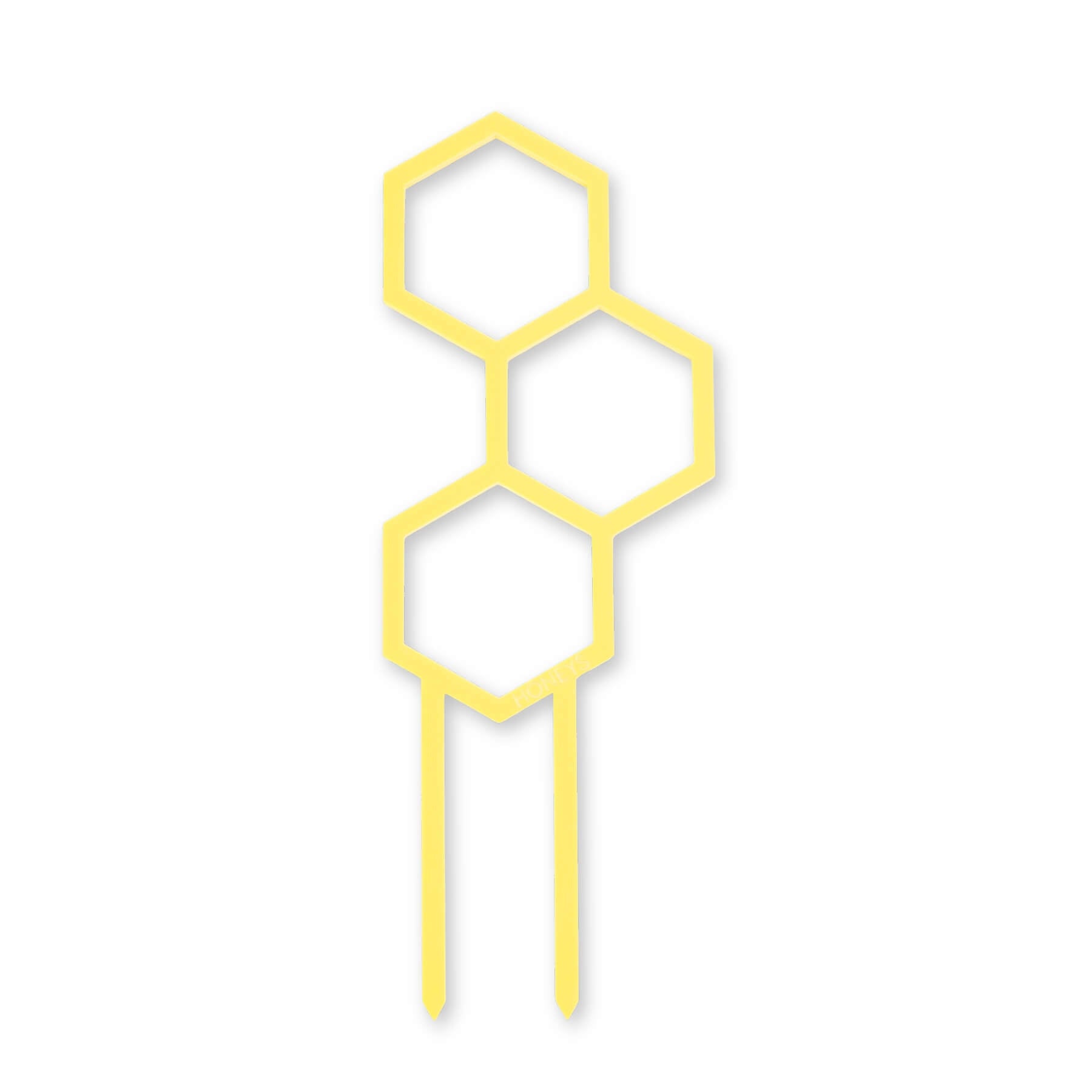 Mini Pollen Plant Propagation Trellis in Buttercup Yellow Acrylic flat lay
