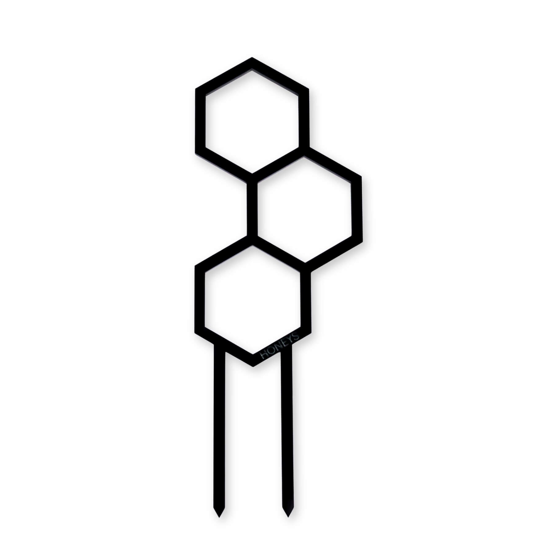 Mini Pollen Plant Propagation Trellis in Black Acrylic flat lay