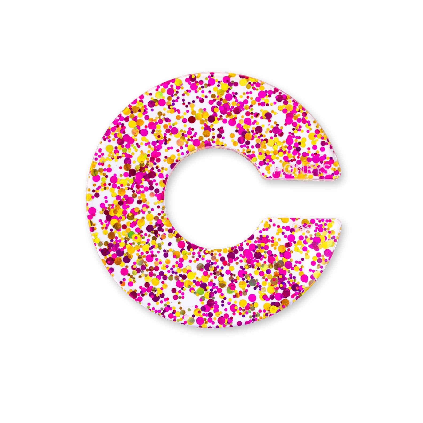 Propagation Disc Large Plant Propagation Support in Pink Bubble Glitter Acrylic flat lay
