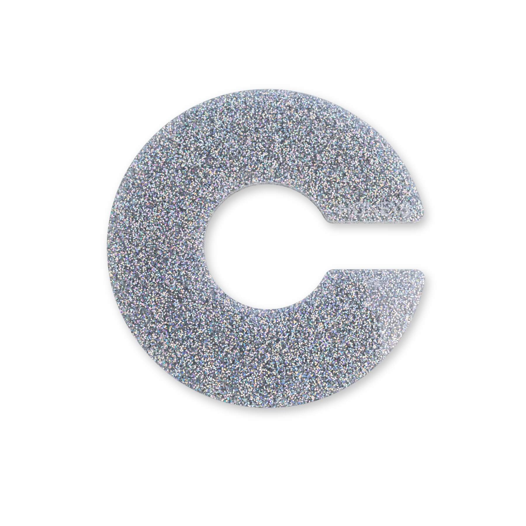Propagation Disc Large Plant Propagation Support in Silver Glitter Acrylic flat lay