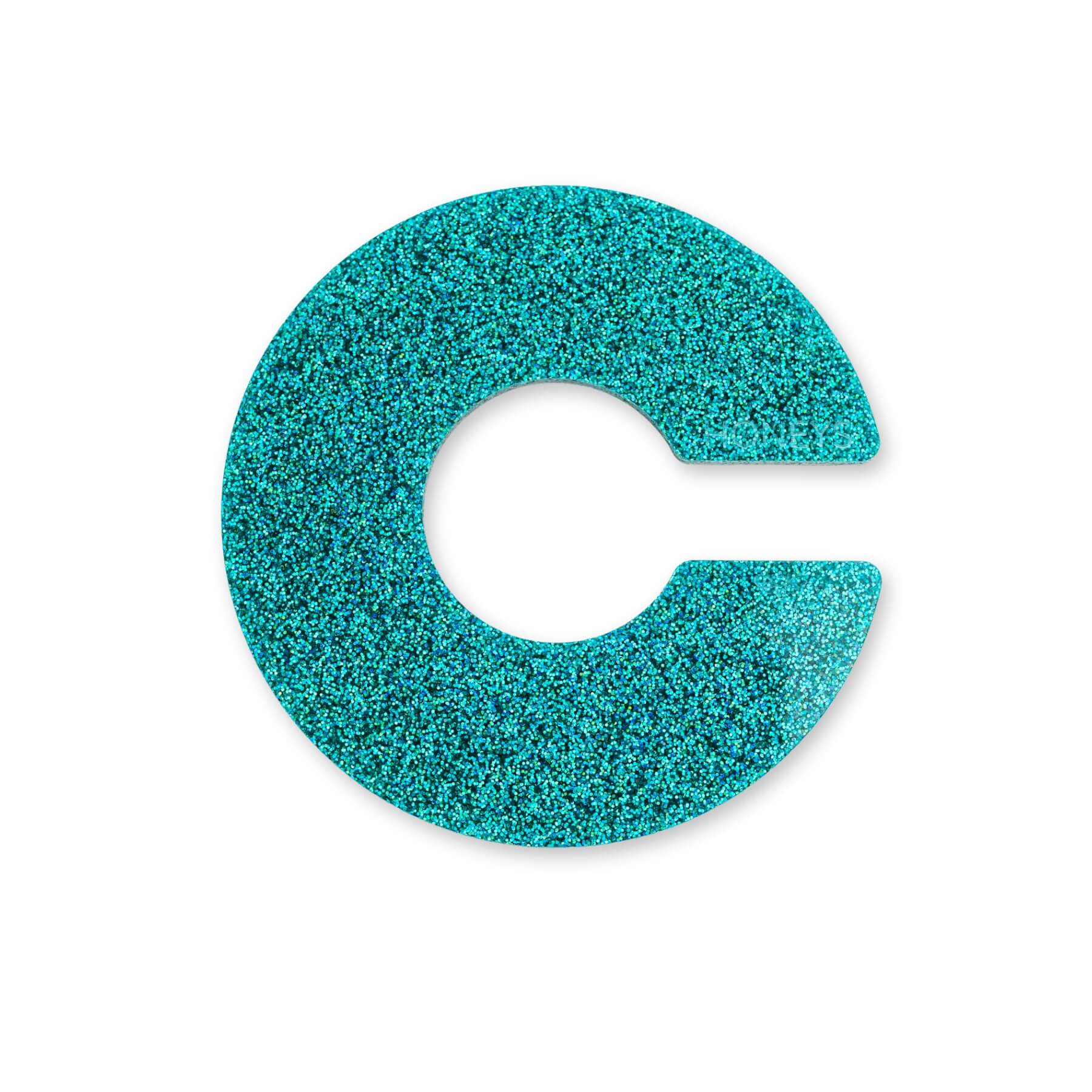 Propagation Disc Large Plant Propagation Support in Teal Glitter Acrylic flat lay
