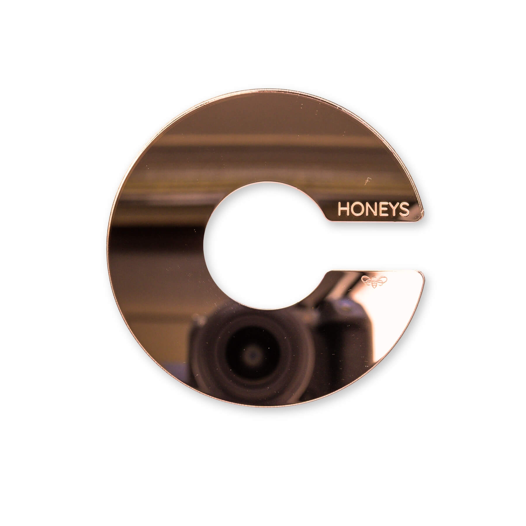 Propagation Disc Large Plant Propagation Support in Rose Gold Glitter Acrylic flat lay