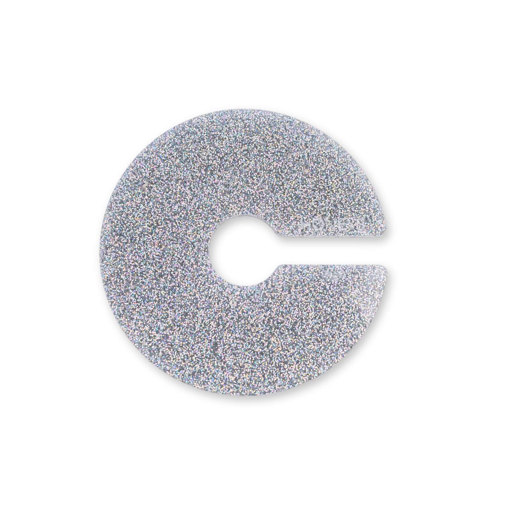 Propagation Disc Small Plant Propagation Support in Silver Glitter Acrylic flat lay