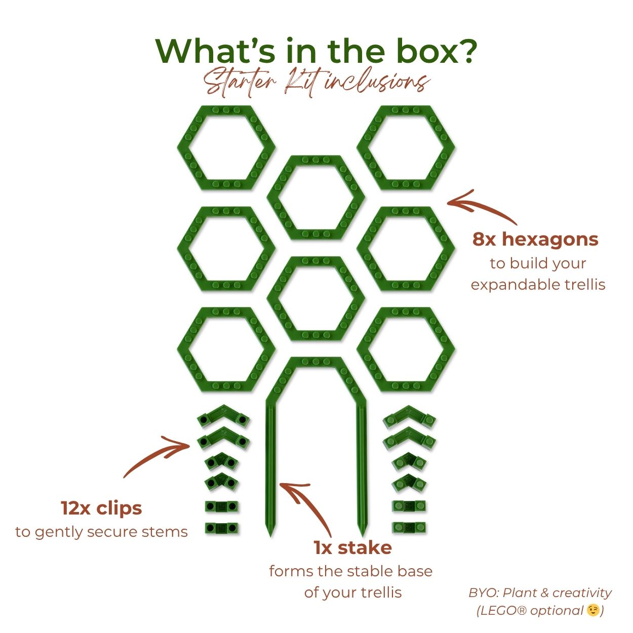 Vertigrow Starter Kit – Customisable Snap-Together Plant Trellis