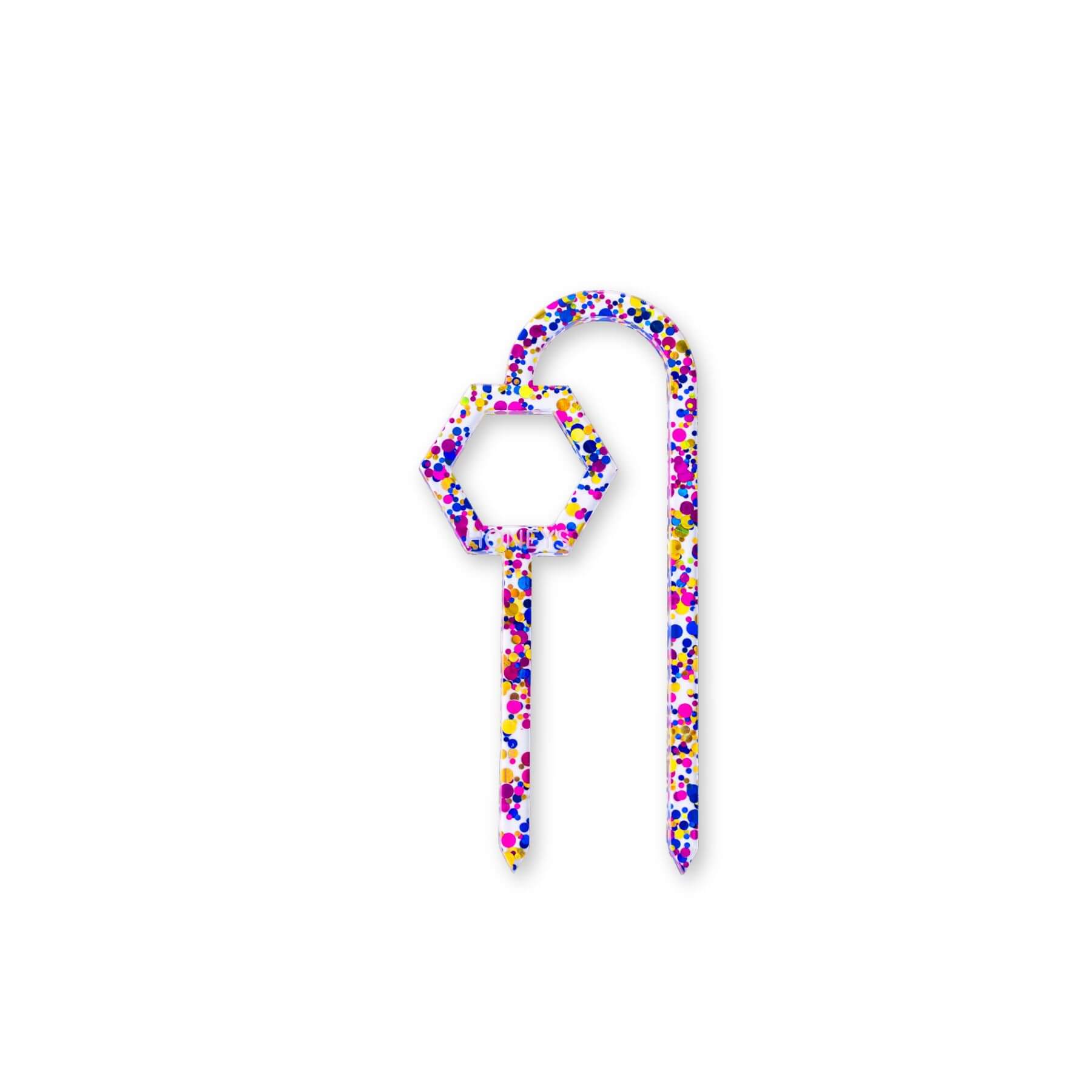 Buzzy Bee Plant Propagation Trellis in Blue Bubble Glitter  Acrylic flat lay