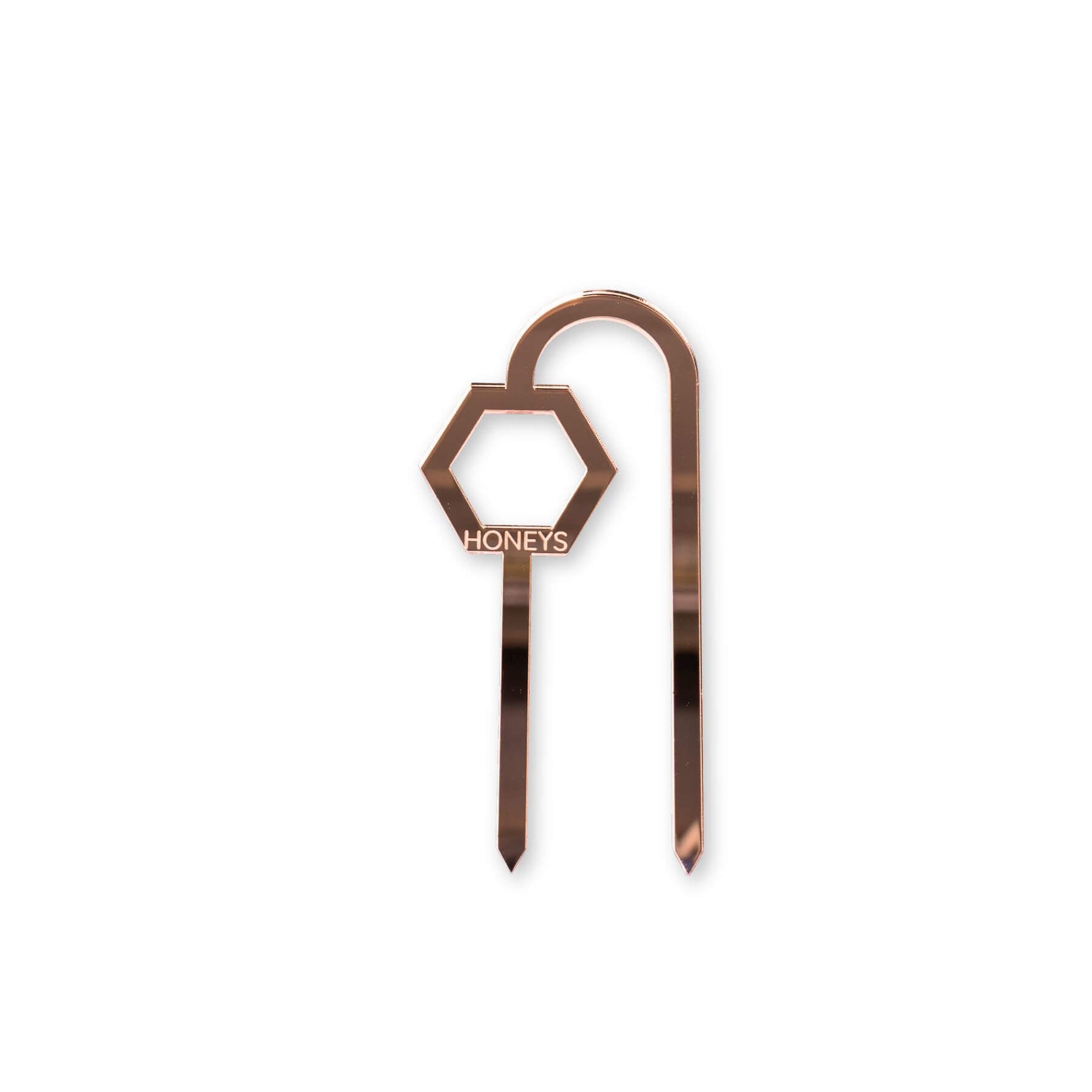 Buzzy Bee Plant Propagation Trellis in Rose Gold Mirror Acrylic flat lay