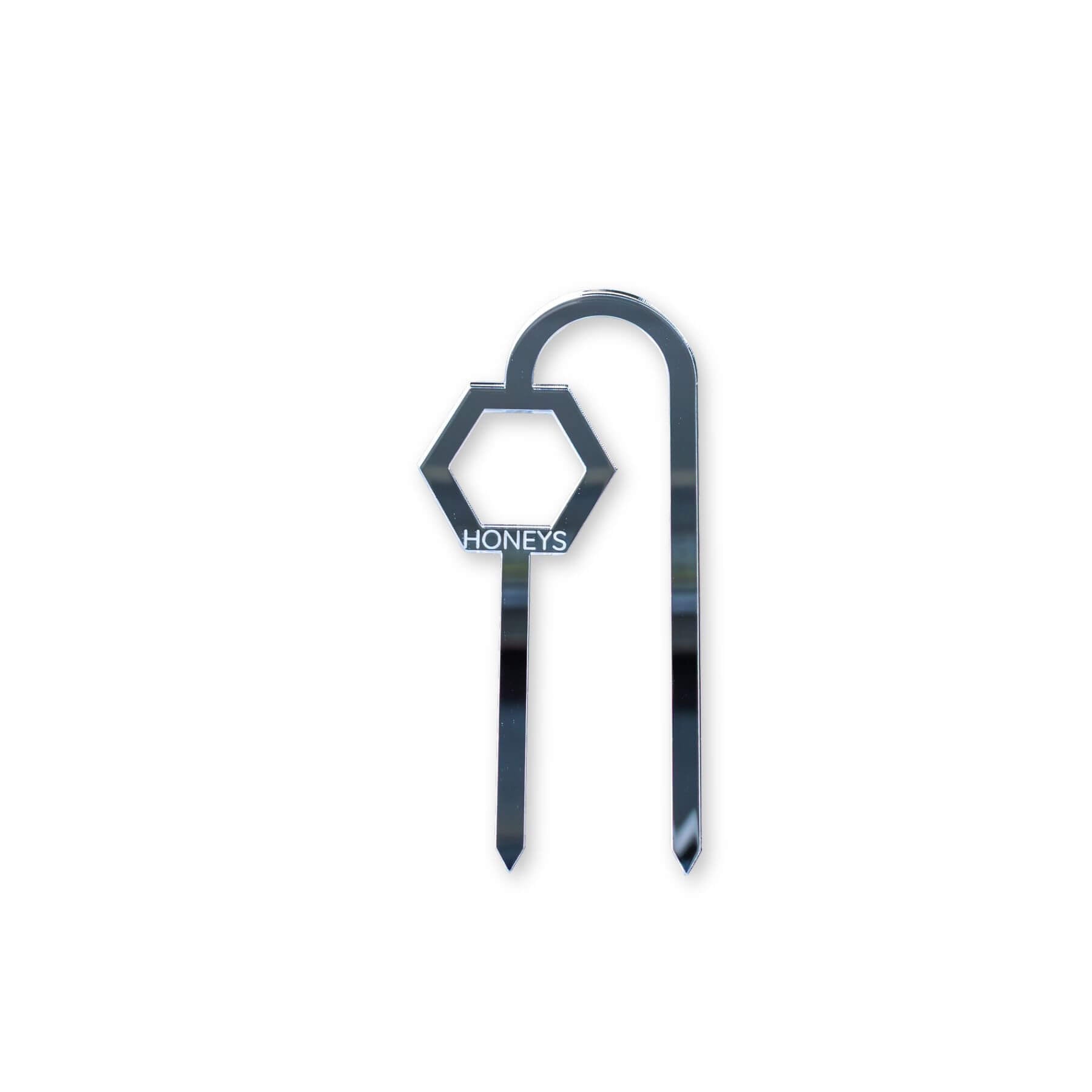 Buzzy Bee Plant Propagation Trellis in Silver Mirror Acrylic flat lay