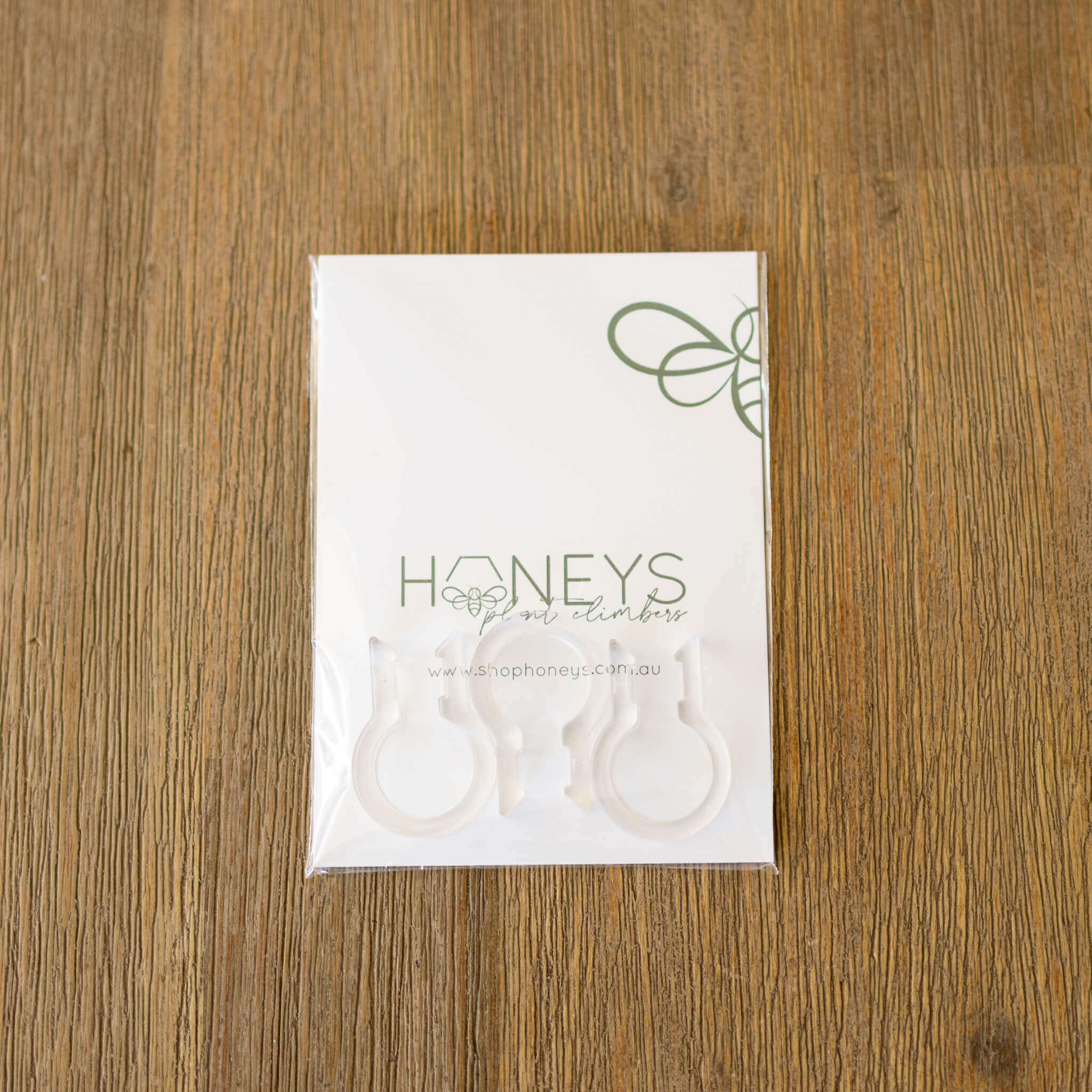 Plant Clips 6mm Stem support in Clear in packaging