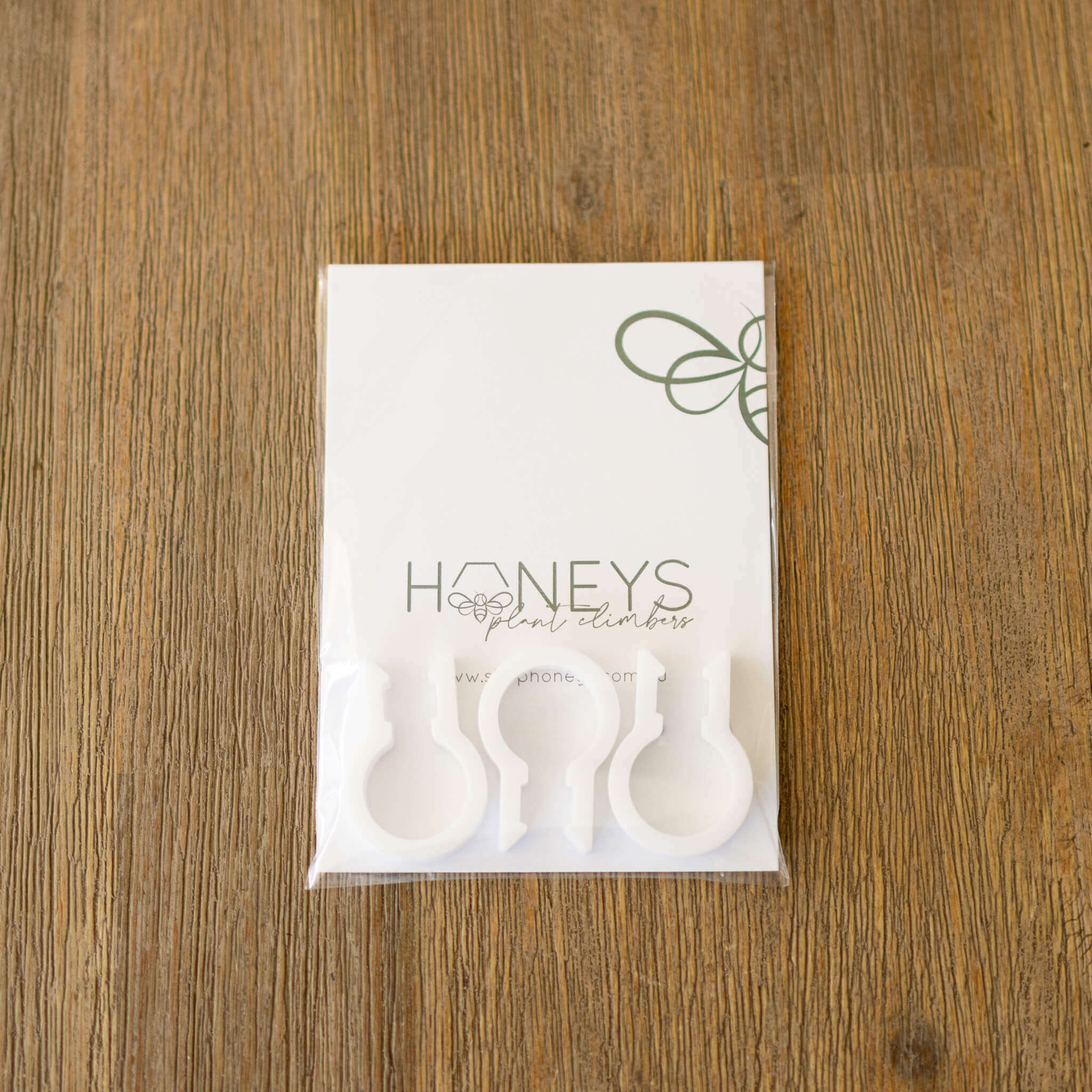 Plant Clips 6mm Stem support in White in packaging