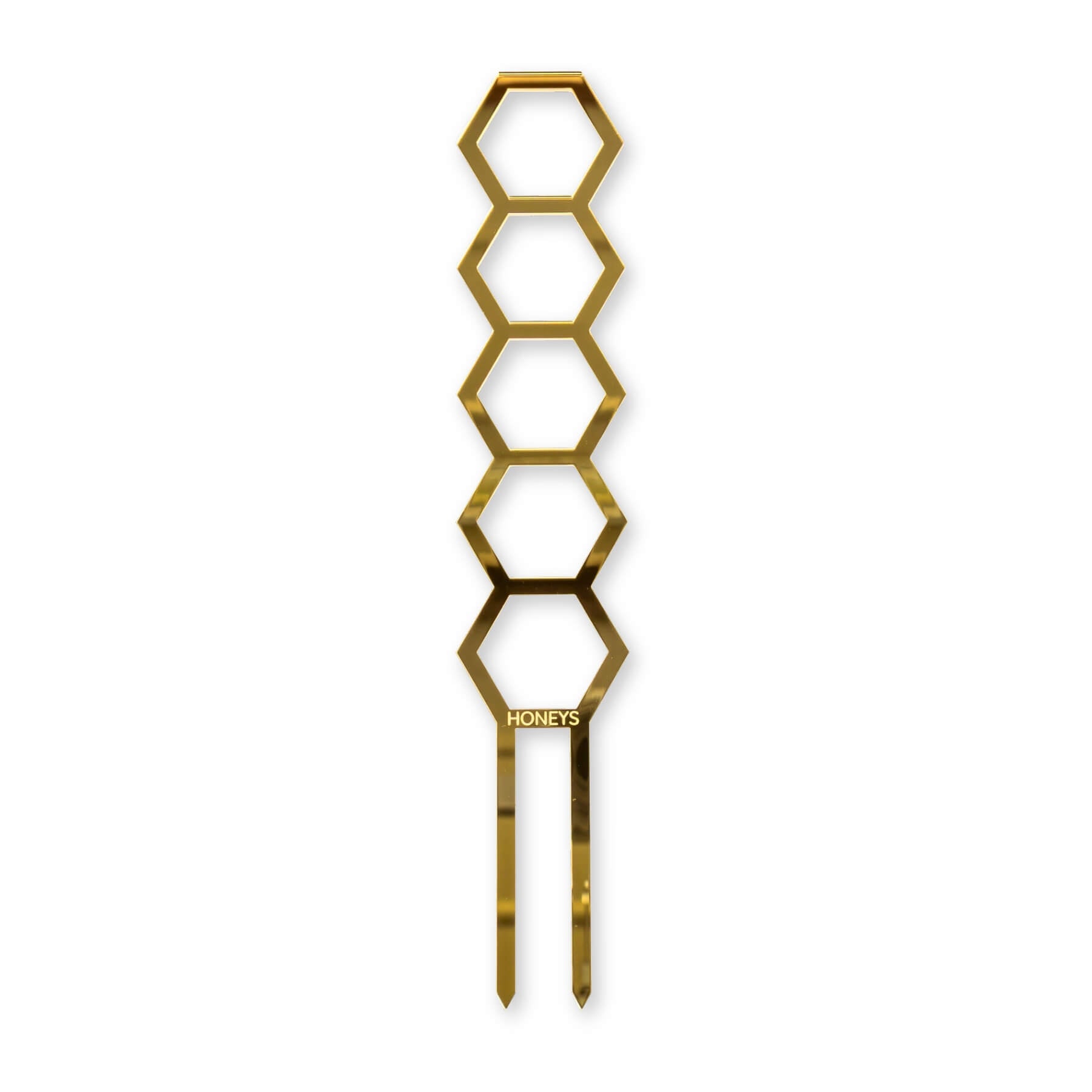 Hockings Minimalist Trellis in Gold Mirror Acrylic flat lay