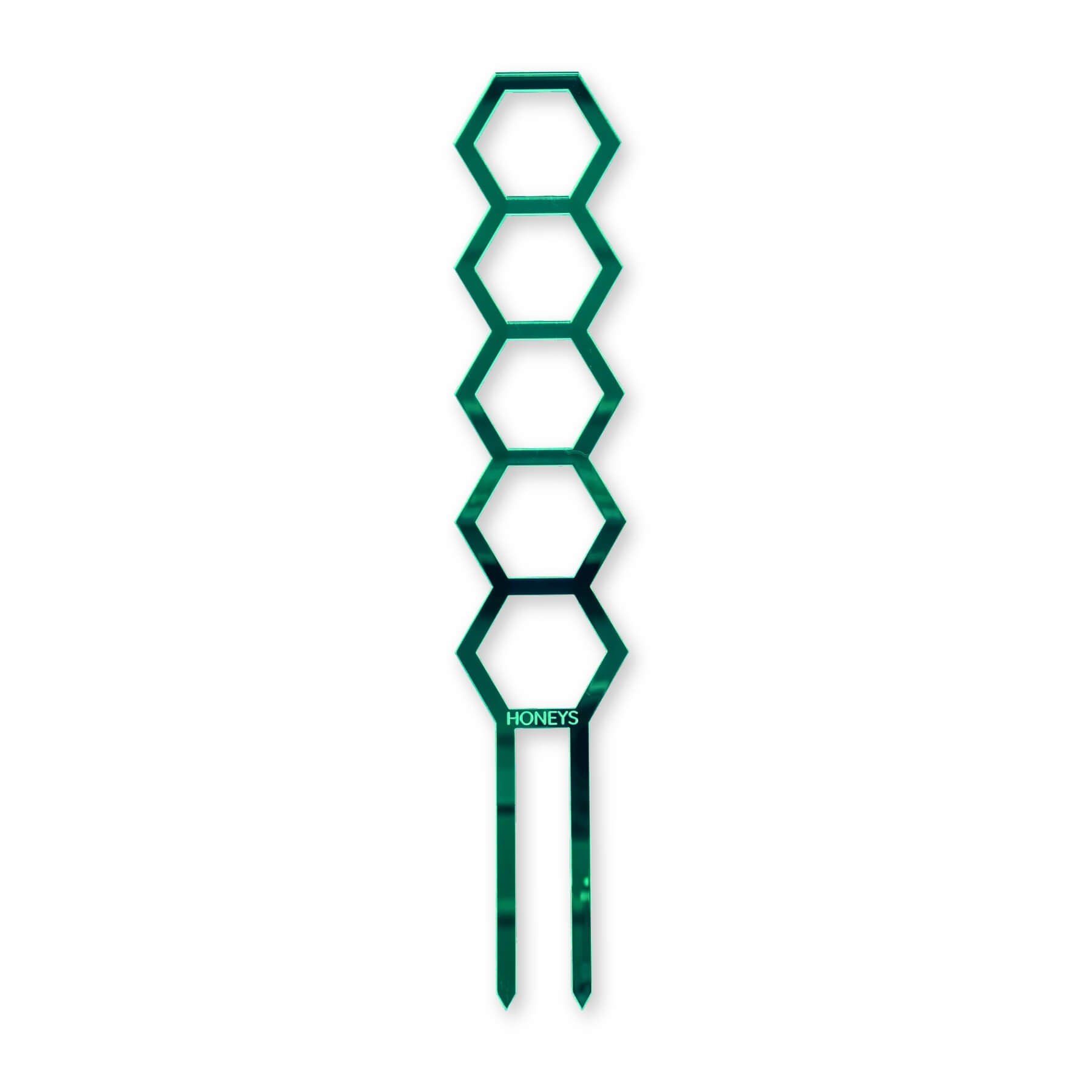 Hockings Minimalist Trellis in Green Mirror Acrylic flat lay