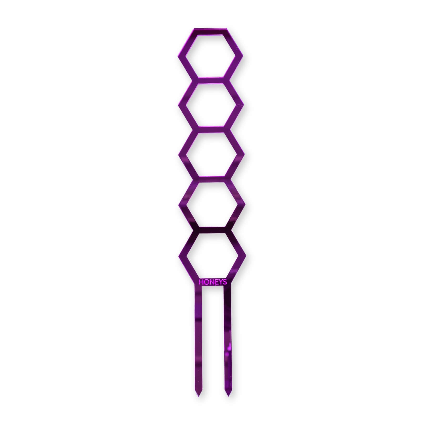 Hockings Minimalist Trellis in Purple Mirror Acrylic flat lay