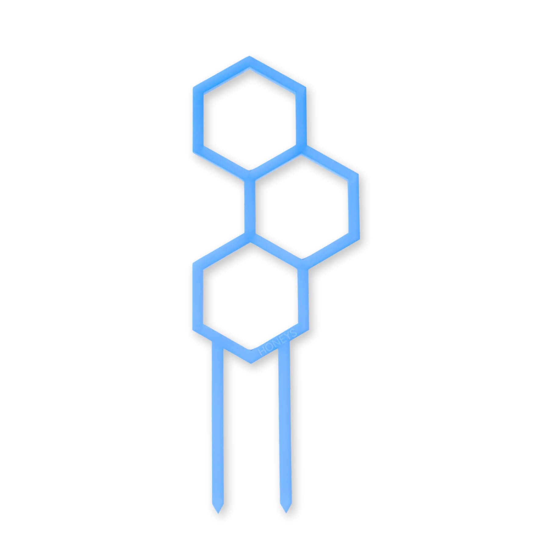 Mini Pollen Plant Propagation Trellis in Frosted Sky Blue Acrylic flat lay