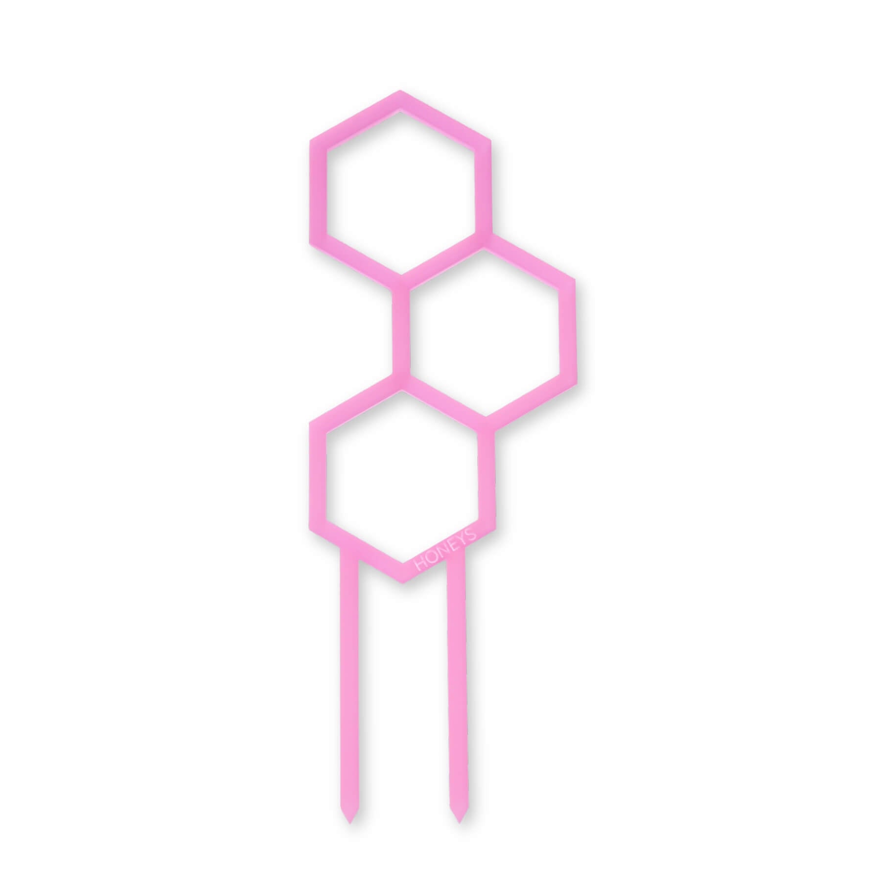 Mini Pollen Plant Propagation Trellis in Frosted Blush Pink Acrylic flat lay