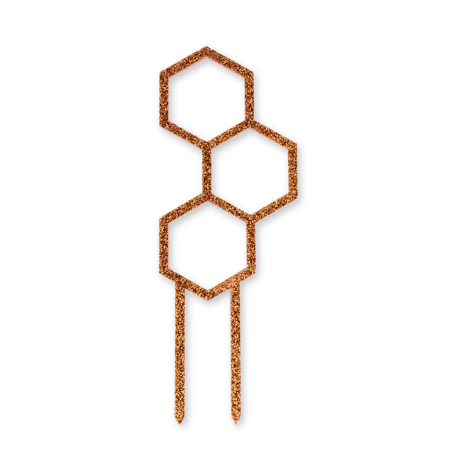 Mini Pollen Plant Propagation Trellis in Rose Gold Glitter Acrylic flat lay