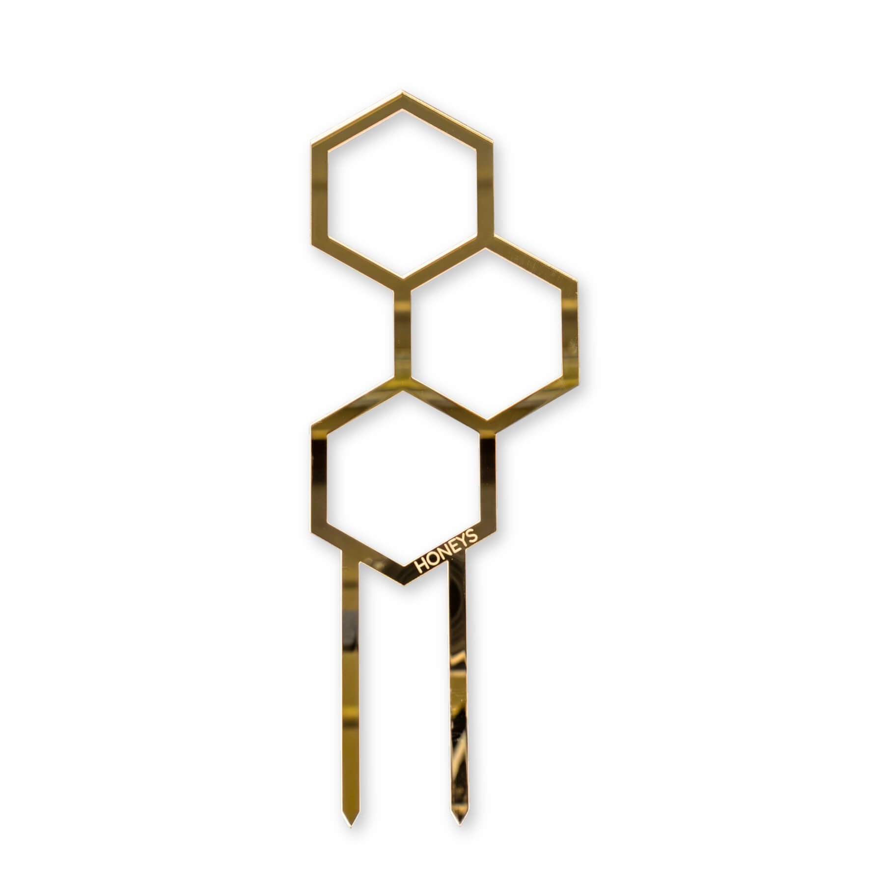 Mini Pollen Plant Propagation Trellis in Gold Mirror Acrylic flat lay