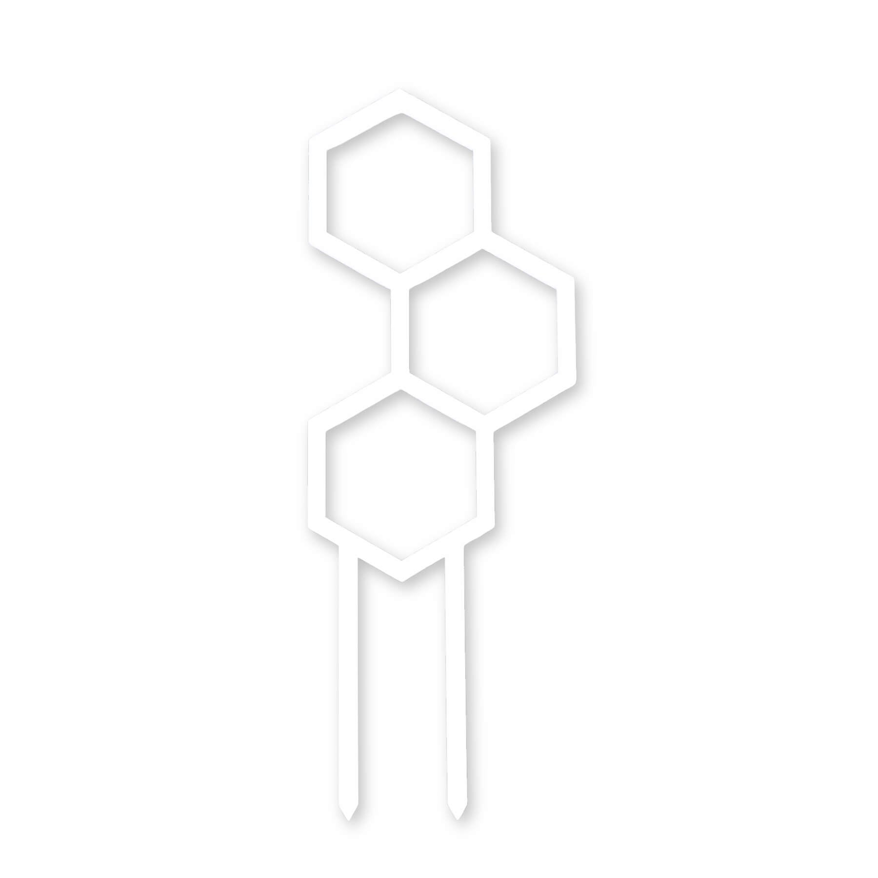 Mini Pollen Plant Propagation Trellis in White Acrylic flat lay