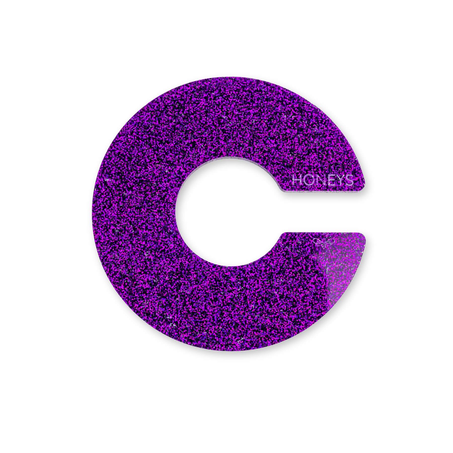 Propagation Disc Large Plant Propagation Support in Purple Glitter Acrylic flat lay