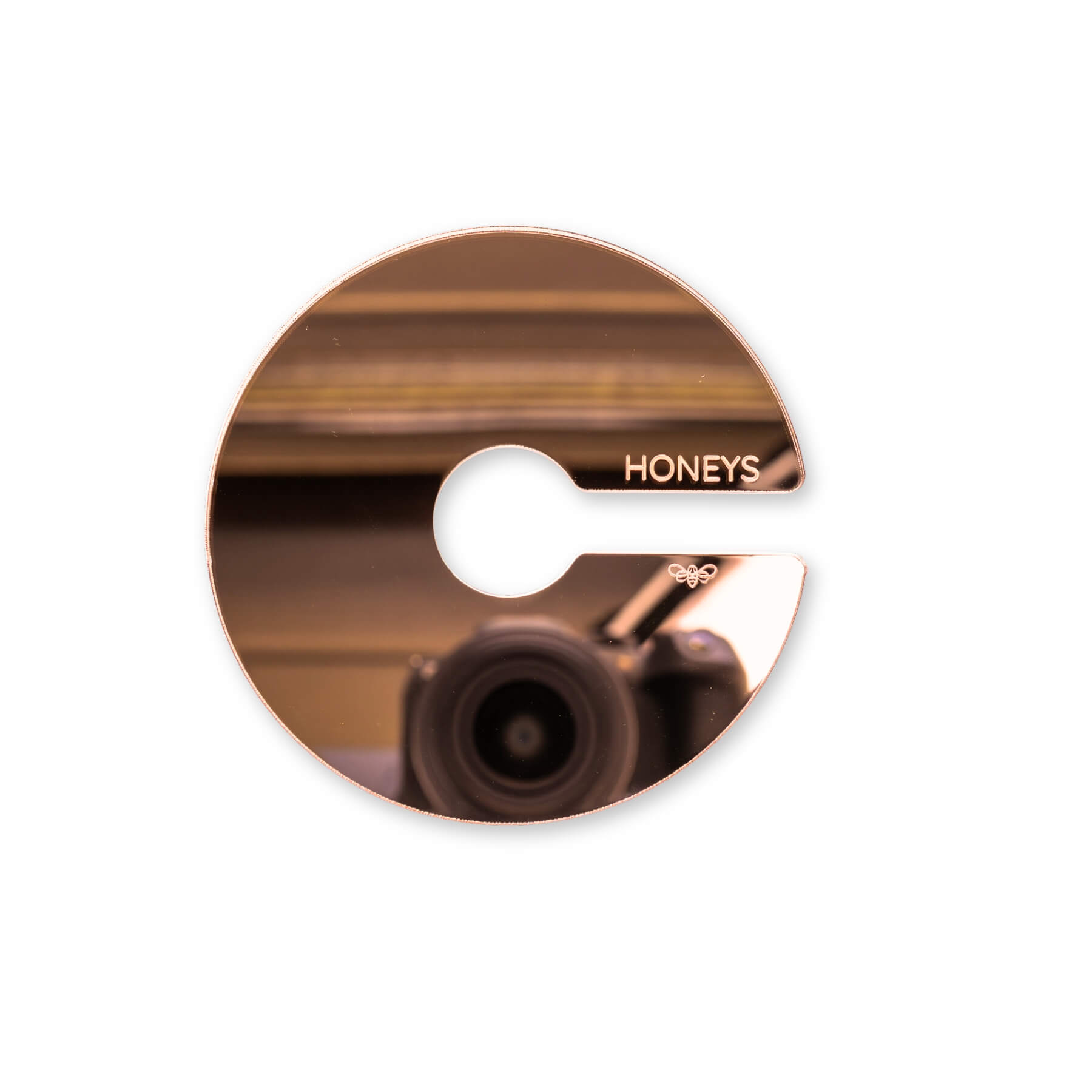 Propagation Disc Small Plant Propagation Support in Rose Gold Mirror Acrylic flat lay