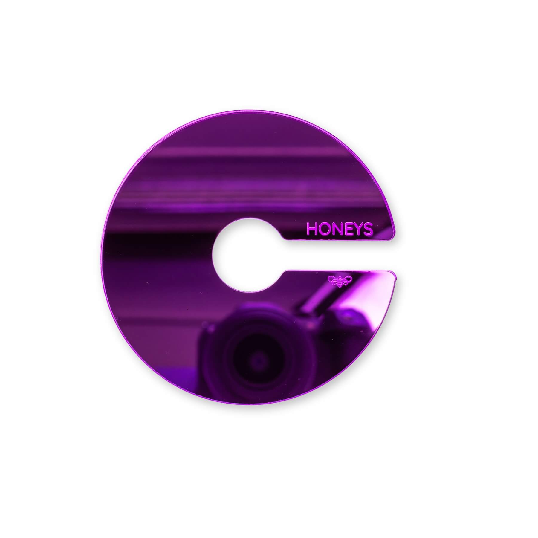 Propagation Disc Small Plant Propagation Support in Purple Mirror Acrylic flat lay