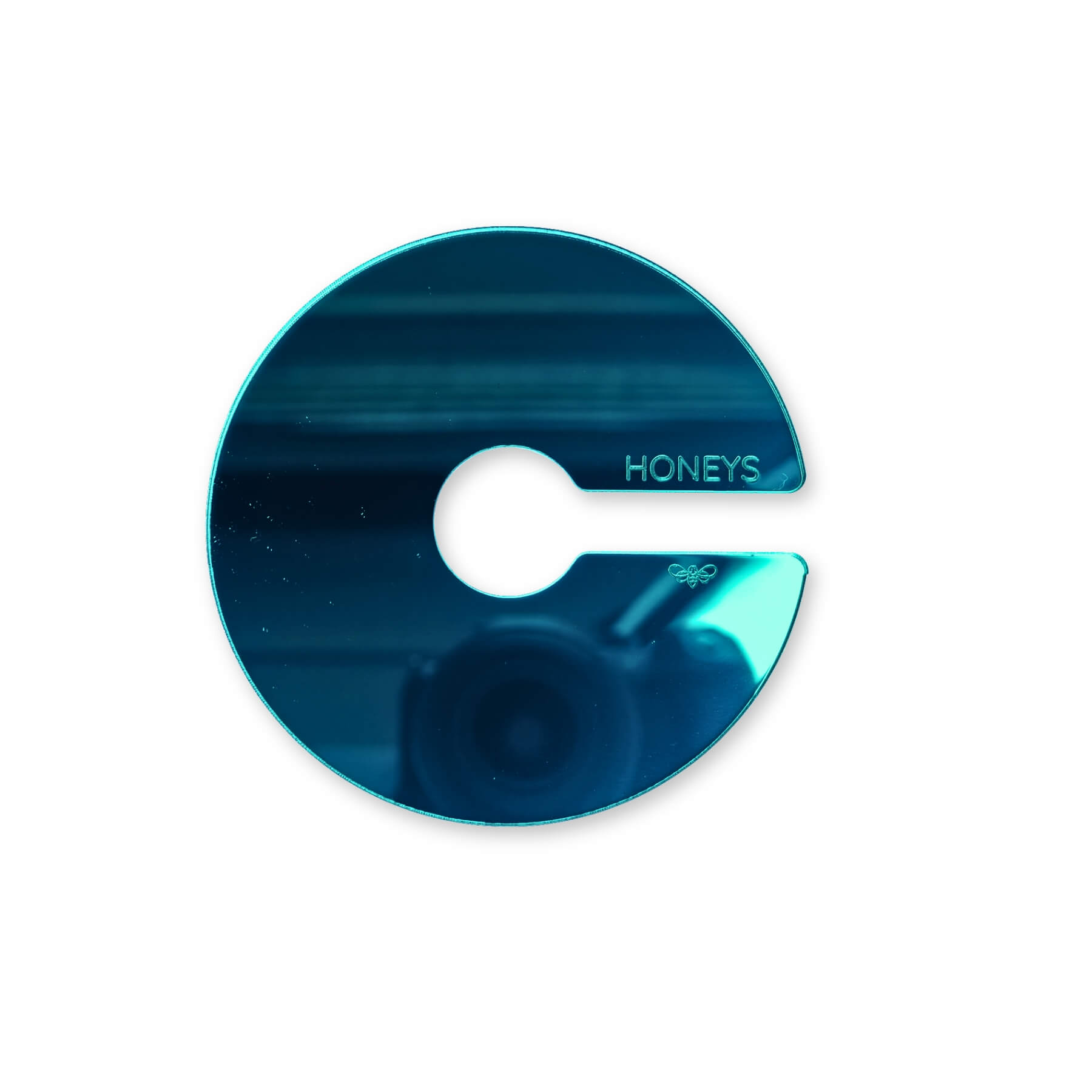 Propagation Disc Small Plant Propagation Support in Teal Mirror Acrylic flat lay