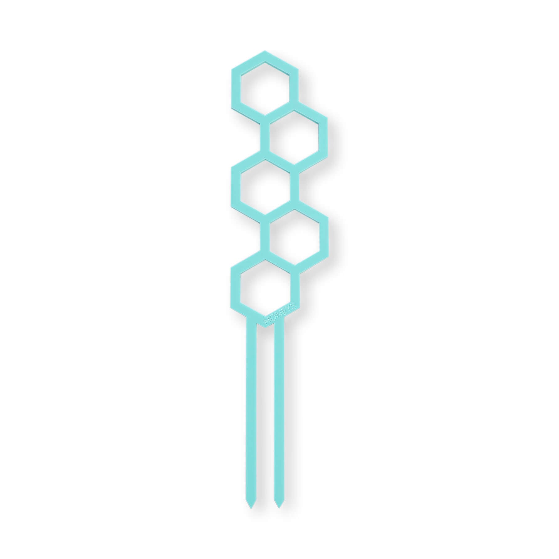 Water Bee plant propagation trellis in teal acrylic flat lay