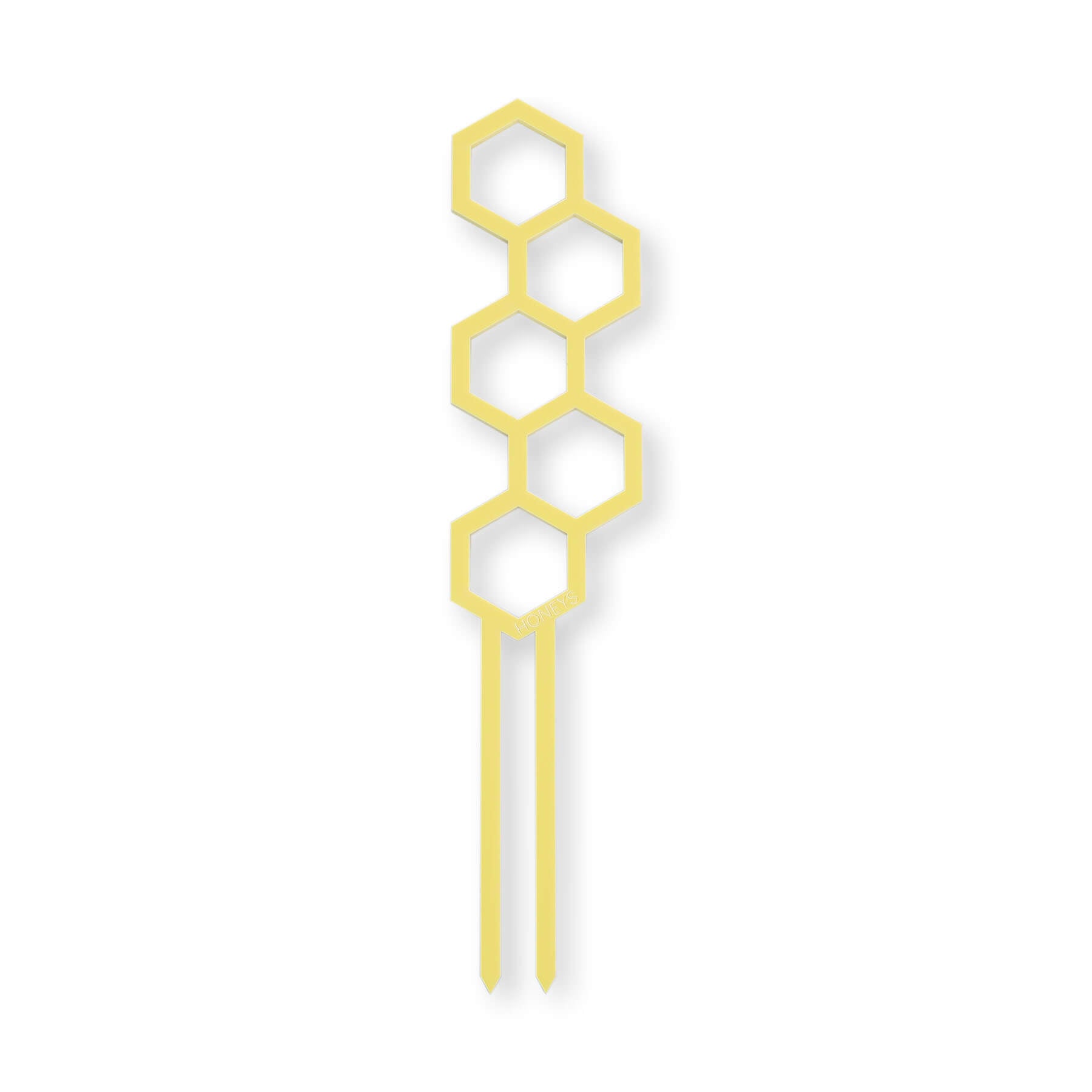 Water Bee plant propagation trellis in buttercup yellow acrylic flat lay